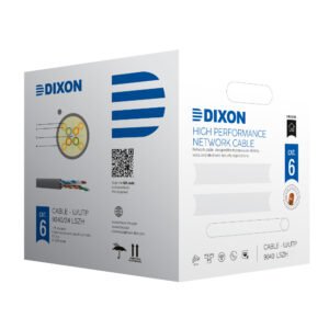 DIXON 9040/24 Cable U/UTP Cat. 6 Gris 4Px24 AWG LSZH  305m  9040 LSZH