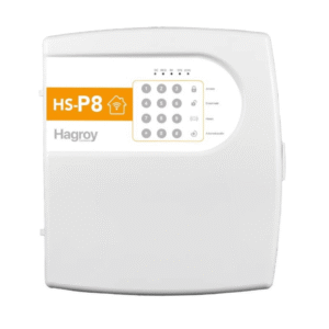 HAGROY HS-P8 Central de alarma contra robo Smart Híbrida 8 zonas Residencial cableadas y 24 zonas inalámbricas
