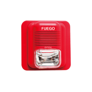 DIMAX W030 Sirena con Estrobo de 3 Tonos para Incendio