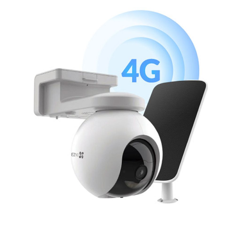 EZVIZ EB8 2K con Panel Solar Vigilancia 4G Sin Cables