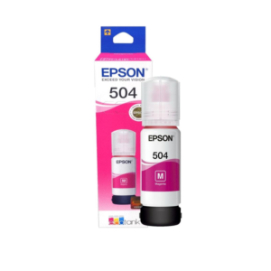 EPSON Tinta T504320 Magenta Color Vibrante y Secado Rápido.