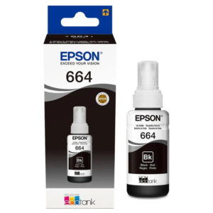 Epson T664120 Botella de Tinta Negra Original EcoTank 70ml