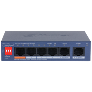Switch PoE Dahua CS4006-4ET2GT-60 4 Puertos + 2 Gigabit