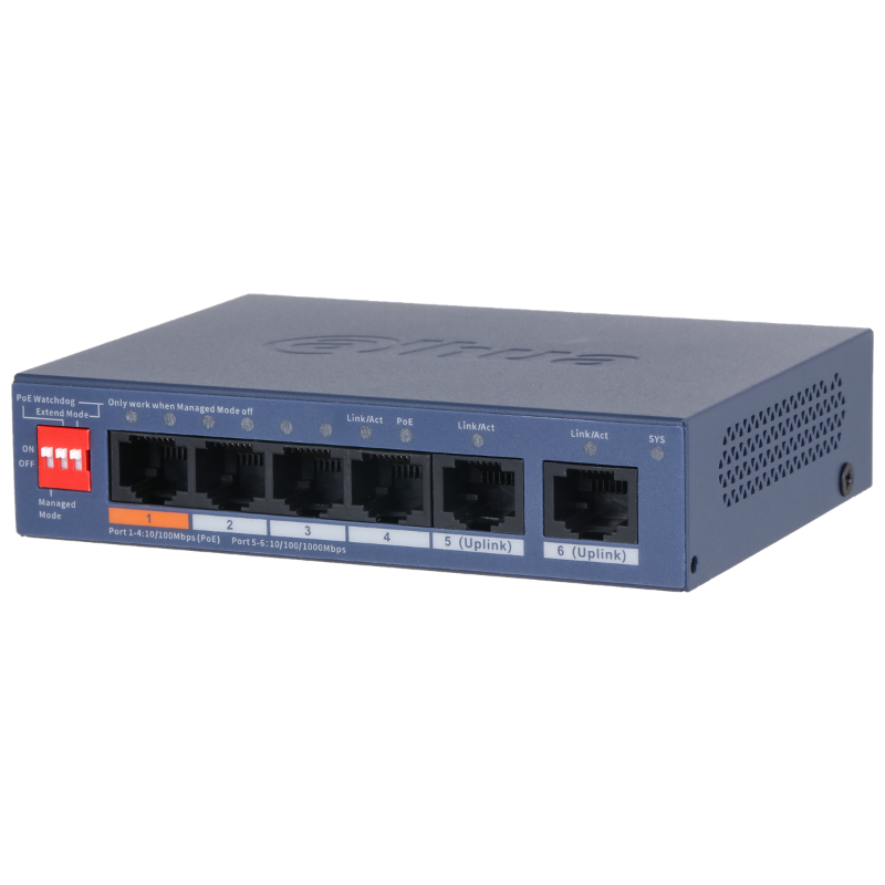 Switch PoE Dahua CS4006-4ET2GT-60