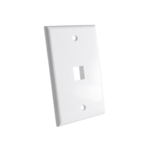 FACE PLATE DE 1 PUERTO BLANCO